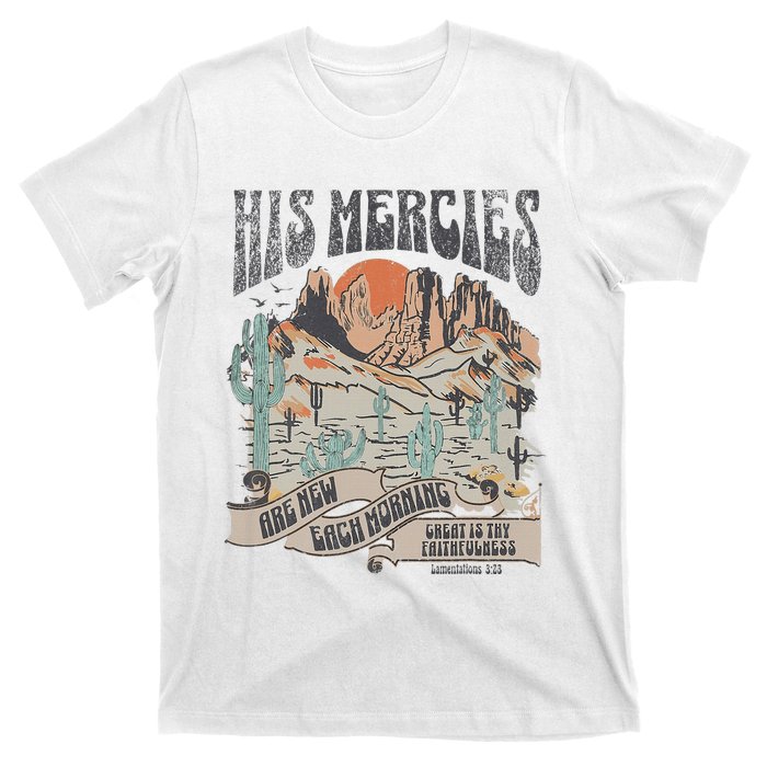 Retro His Mercies Are New Every Morning Bible Christian T-Shirt