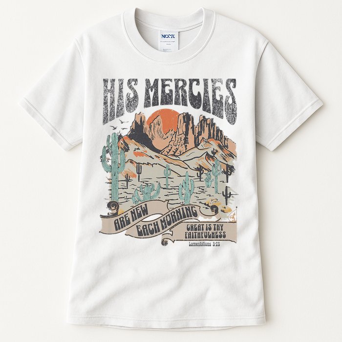 Retro His Mercies Are New Every Morning Bible Christian Tall T-Shirt