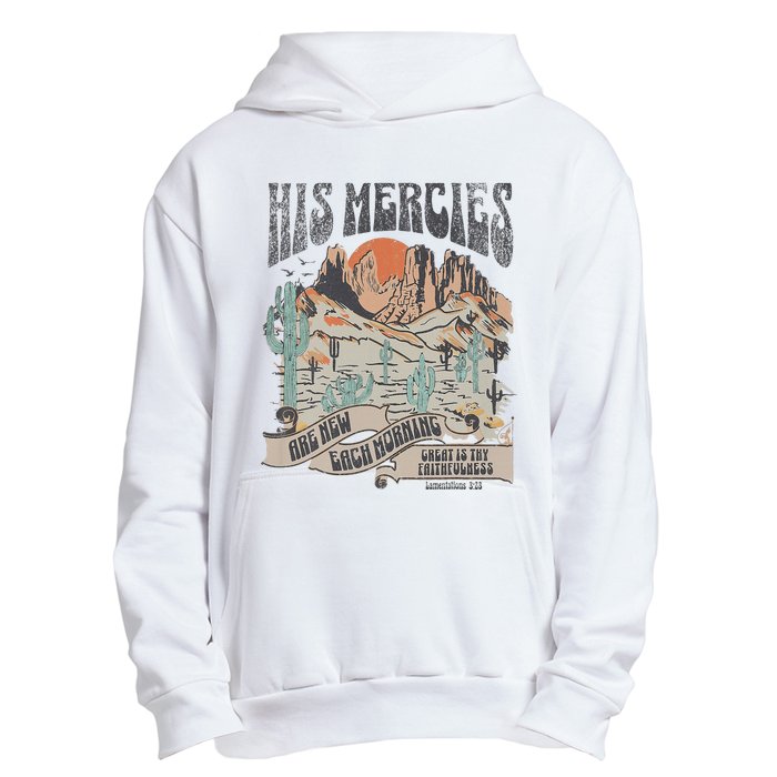 Retro His Mercies Are New Every Morning Bible Christian Urban Pullover Hoodie