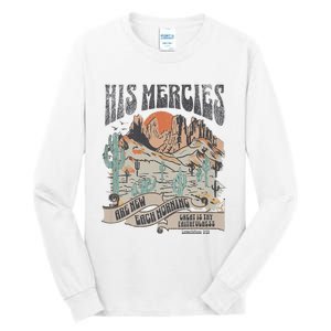 Retro His Mercies Are New Every Morning Bible Christian Tall Long Sleeve T-Shirt