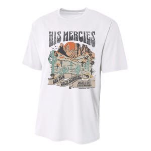 Retro His Mercies Are New Every Morning Bible Christian Performance Sprint T-Shirt