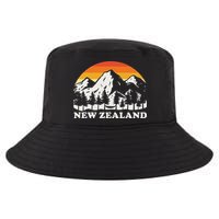 Retro Hiking Mountains New Zealand Cool Comfort Performance Bucket Hat