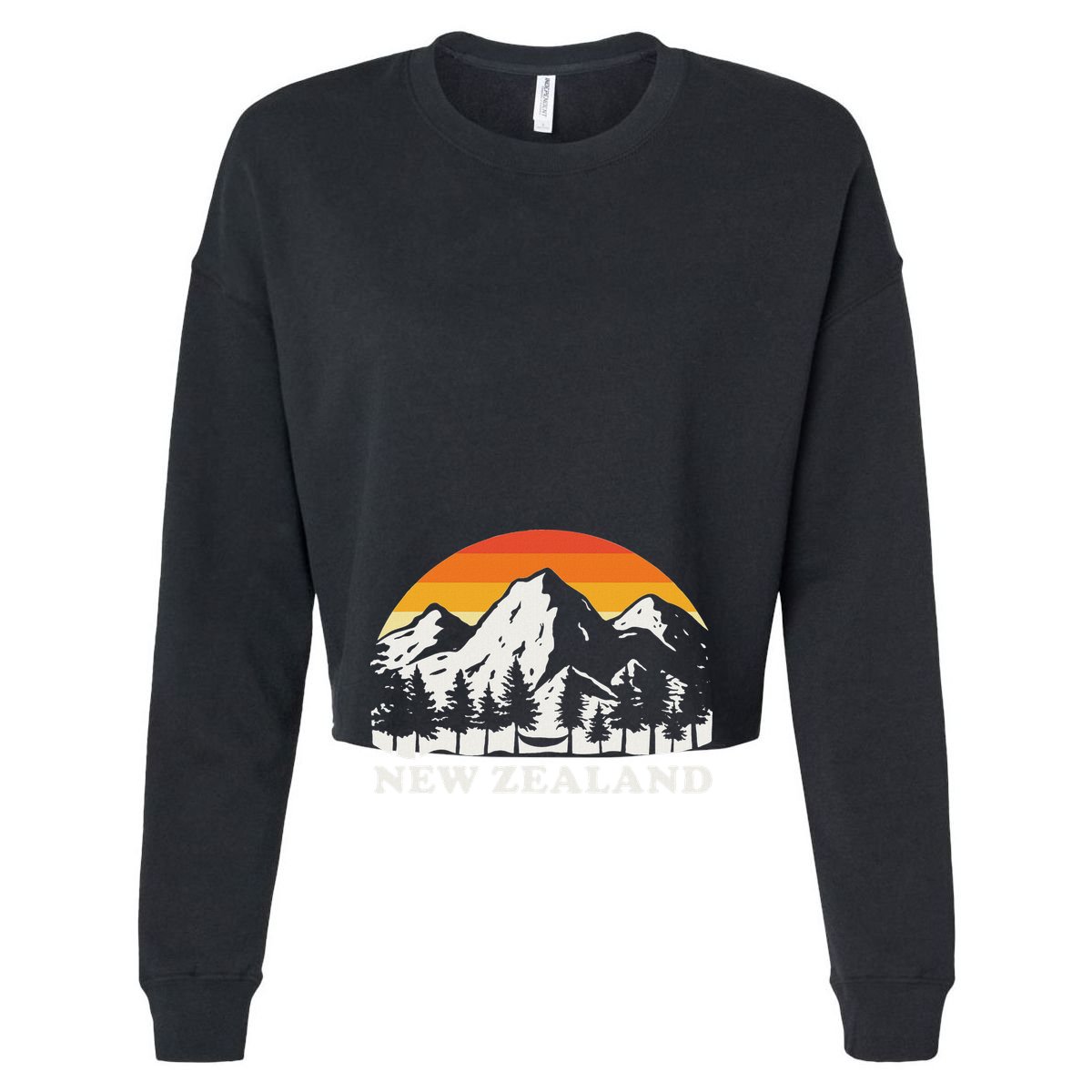 Retro Hiking Mountains New Zealand Backpack
