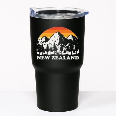 Retro Hiking Mountains New Zealand Tumbler