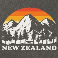 Retro Hiking Mountains New Zealand Cotton Canvas Backpack