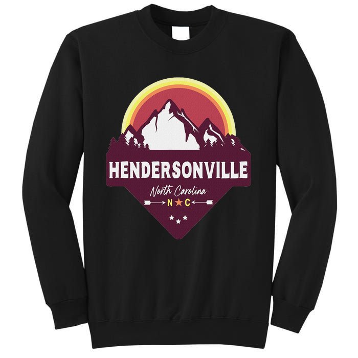 Retro Hendersonville North Carolina Nc Blue Ridge Mountains Sweatshirt