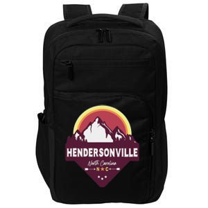 Retro Hendersonville North Carolina Nc Blue Ridge Mountains Impact Tech Backpack