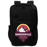 Retro Hendersonville North Carolina Nc Blue Ridge Mountains Impact Tech Backpack