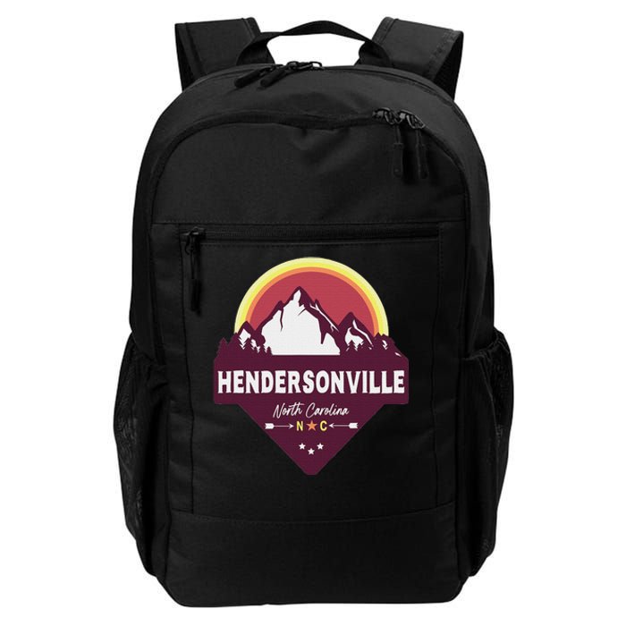 Retro Hendersonville North Carolina Nc Blue Ridge Mountains Daily Commute Backpack