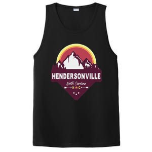 Retro Hendersonville North Carolina Nc Blue Ridge Mountains PosiCharge Competitor Tank