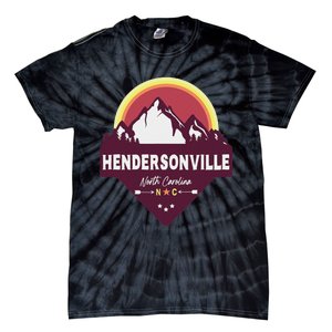 Retro Hendersonville North Carolina Nc Blue Ridge Mountains Tie-Dye T-Shirt