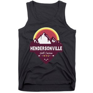 Retro Hendersonville North Carolina Nc Blue Ridge Mountains Tank Top