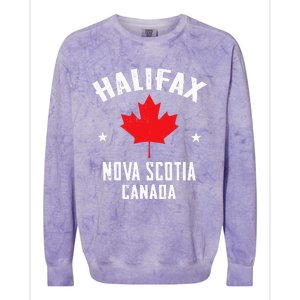 retro Halifax nova scotia canada flag Colorblast Crewneck Sweatshirt