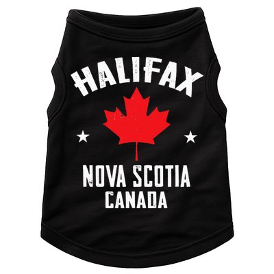 retro Halifax nova scotia canada flag Doggie Tank