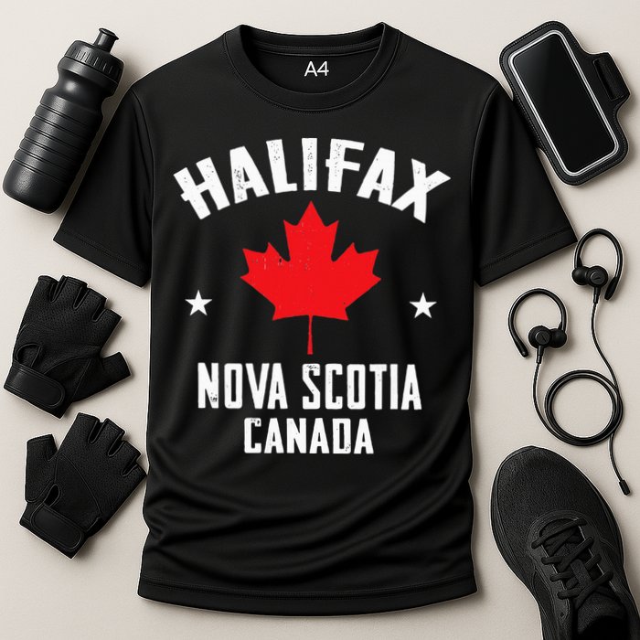 retro Halifax nova scotia canada flag Cooling Performance Crew T-Shirt