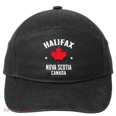 retro Halifax nova scotia canada flag 7-Panel Snapback Hat
