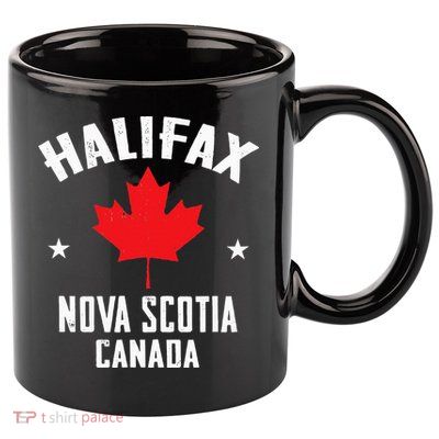 retro Halifax nova scotia canada flag 11oz C Handle Ceramic Mug