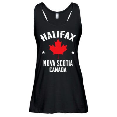 retro Halifax nova scotia canada flag Ladies Essential Flowy Tank