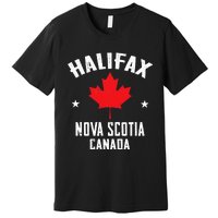 retro Halifax nova scotia canada flag Premium T-Shirt