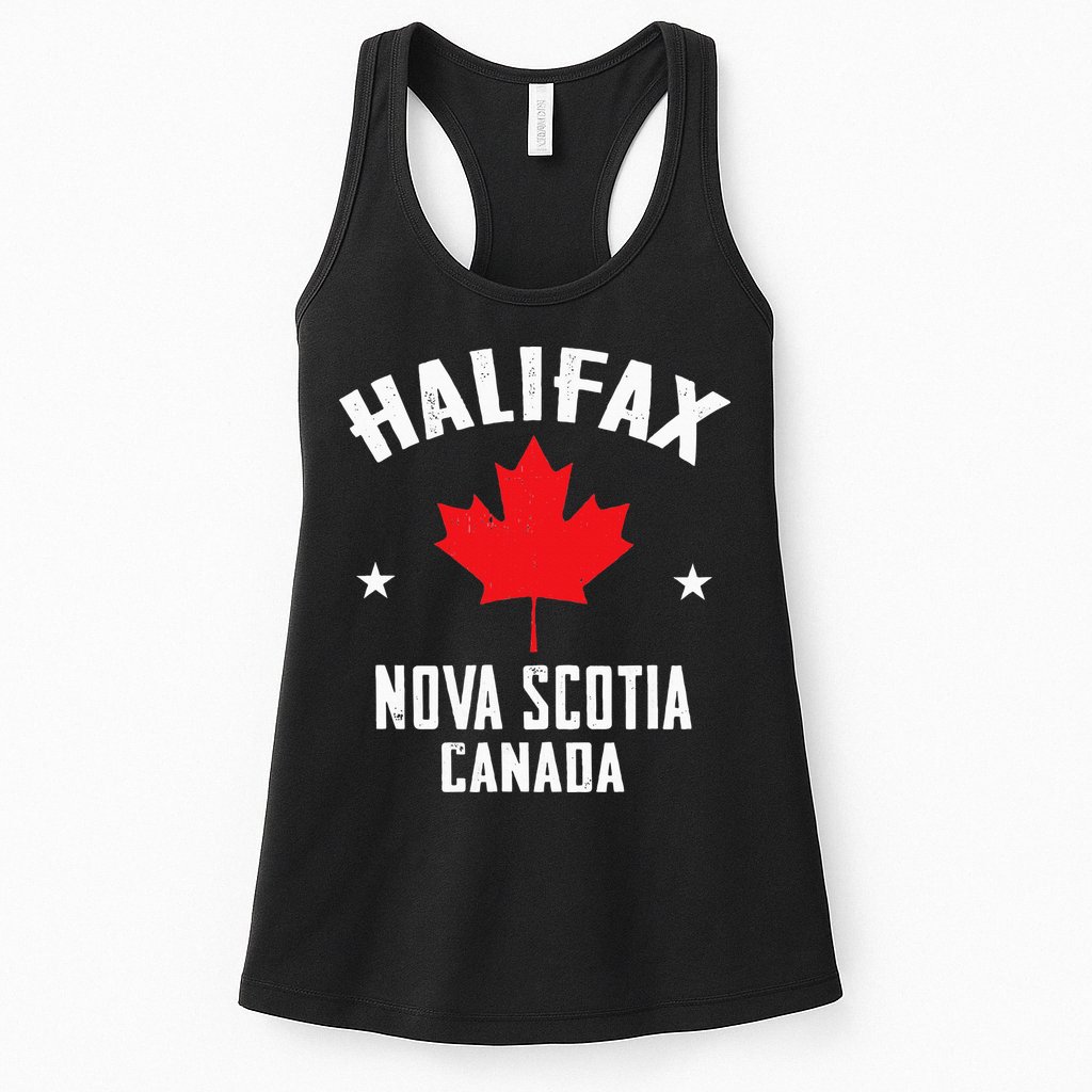 retro Halifax nova scotia canada flag Womens Tank Top