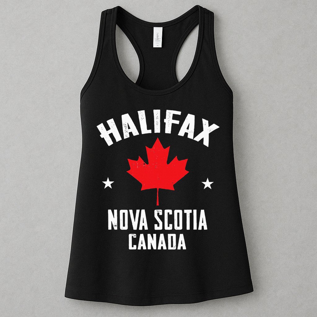 retro Halifax nova scotia canada flag Womens Tank Top