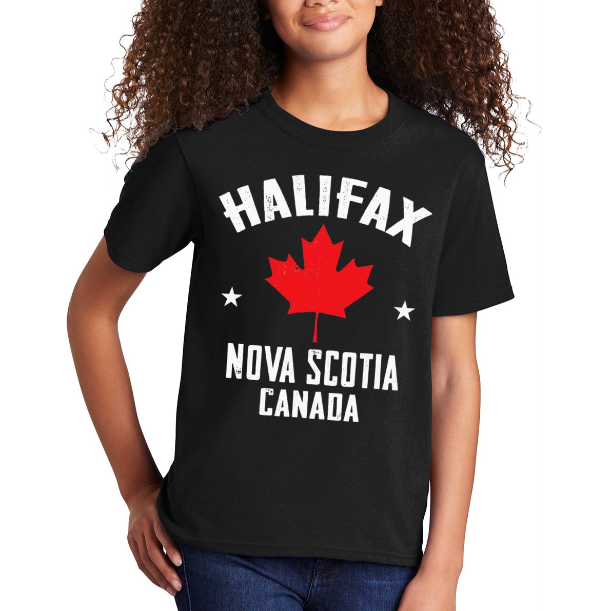retro Halifax nova scotia canada flag Kids T-Shirt