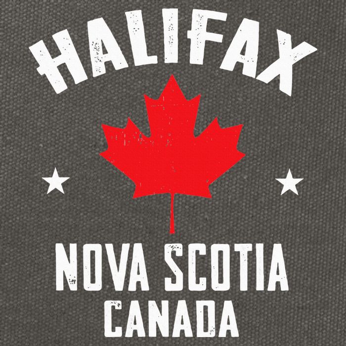 retro Halifax nova scotia canada flag Cotton Canvas Backpack