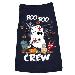 Retro Halloween Nursing RN Boo Boo Crew Ghost Nurse Doggie Tank