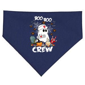 Retro Halloween Nursing RN Boo Boo Crew Ghost Nurse USA-Made Doggie Bandana