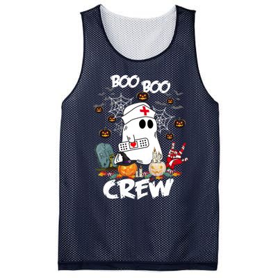 Retro Halloween Nursing RN Boo Boo Crew Ghost Nurse Mesh Reversible Basketball Jersey Tank