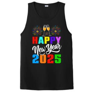 Retro Happy New Year Crew 2025 Champagne New Years Eve Party Gift PosiCharge Competitor Tank