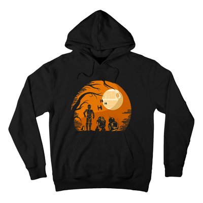 Robot Halloween Night Halloween Costum Scary Horror Hoodie