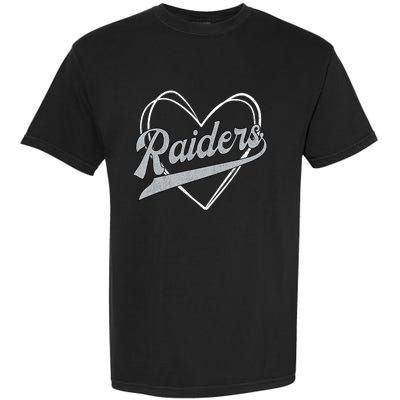 Raiders Heart Name Vintage Retro Gift Boy Girl Garment-Dyed Heavyweight T-Shirt