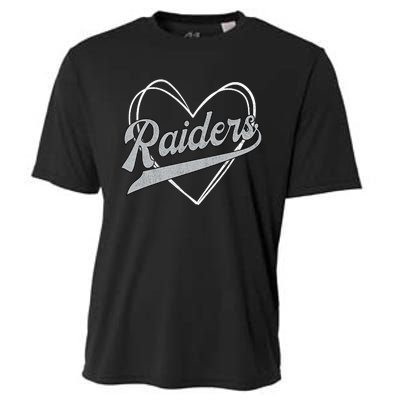 Raiders Heart Name Vintage Retro Gift Boy Girl Cooling Performance Crew T-Shirt