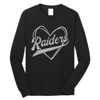 Raiders Heart Name Vintage Retro Gift Boy Girl Long Sleeve Shirt