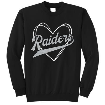 Raiders Heart Name Vintage Retro Gift Boy Girl Sweatshirt