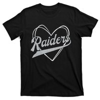 Raiders Heart Name Vintage Retro Gift Boy Girl T-Shirt