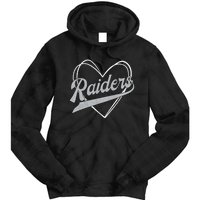 Raiders Heart Name Vintage Retro Gift Boy Girl Tie Dye Hoodie