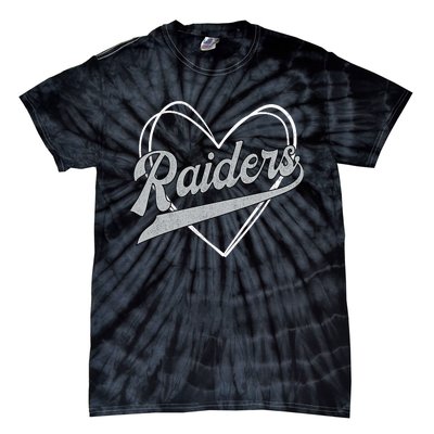 Raiders Heart Name Vintage Retro Gift Boy Girl Tie-Dye T-Shirt