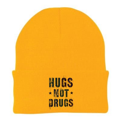 Rockin Hugs Not Drugs Clean Fun Na Family Vibes Funny Gift Knit Cap Winter Beanie