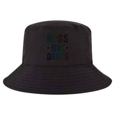 Rockin Hugs Not Drugs Clean Fun Na Family Vibes Funny Gift Cool Comfort Performance Bucket Hat