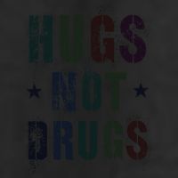 Rockin Hugs Not Drugs Clean Fun Na Family Vibes Funny Gift 7 Panel Mesh Trucker Snapback Hat