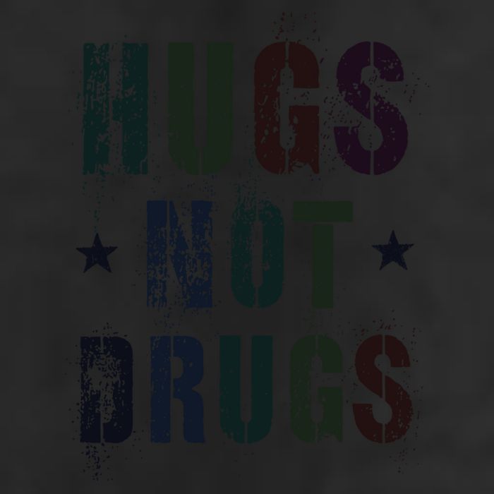 Rockin Hugs Not Drugs Clean Fun Na Family Vibes Funny Gift 7 Panel Mesh Trucker Snapback Hat