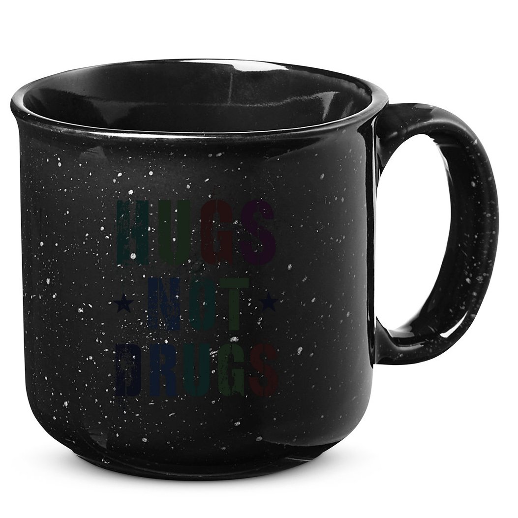 Rockin Hugs Not Drugs Clean Fun Na Family Vibes Funny Gift 15oz Campfire Ceramic Mug