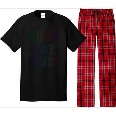 Rockin Hugs Not Drugs Clean Fun Na Family Vibes Funny Gift Pajama Set