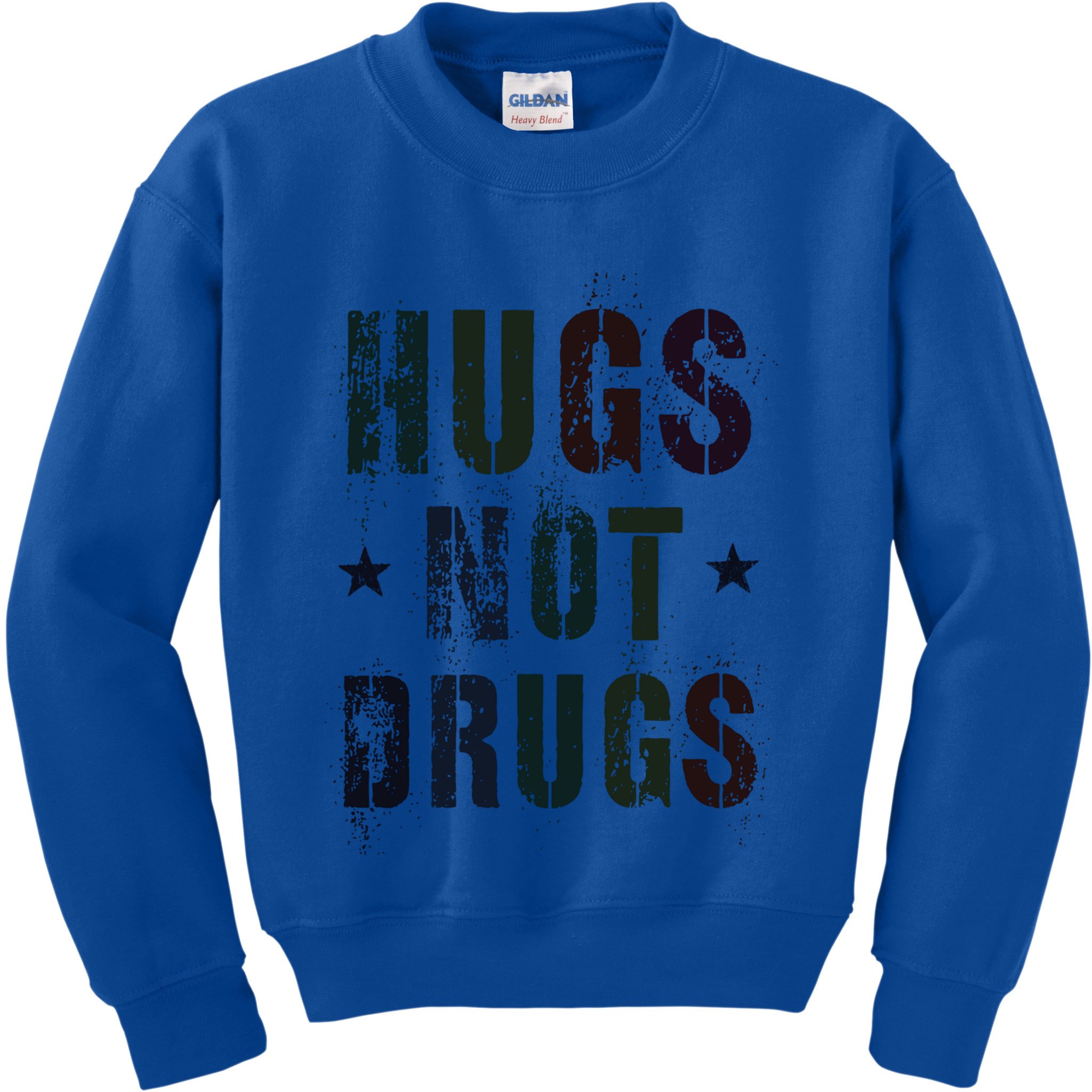 Rockin Hugs Not Drugs Clean Fun Na Family Vibes Funny Gift Kids Sweatshirt