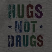 Rockin Hugs Not Drugs Clean Fun Na Family Vibes Funny Gift Vector Backpack