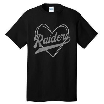 Raiders Heart Name Vintage Retro Gift Tall T-Shirt