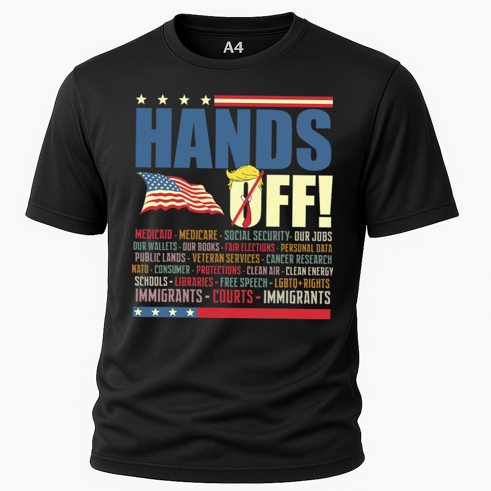 Resist Hands Off Protest Anti Trump  Cooling Performance Crew T-Shirt