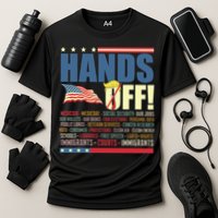 Resist Hands Off Protest Anti Trump  Cooling Performance Crew T-Shirt
